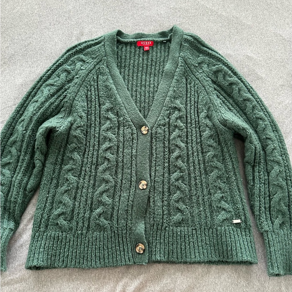 Guess Dark Green Cardigan